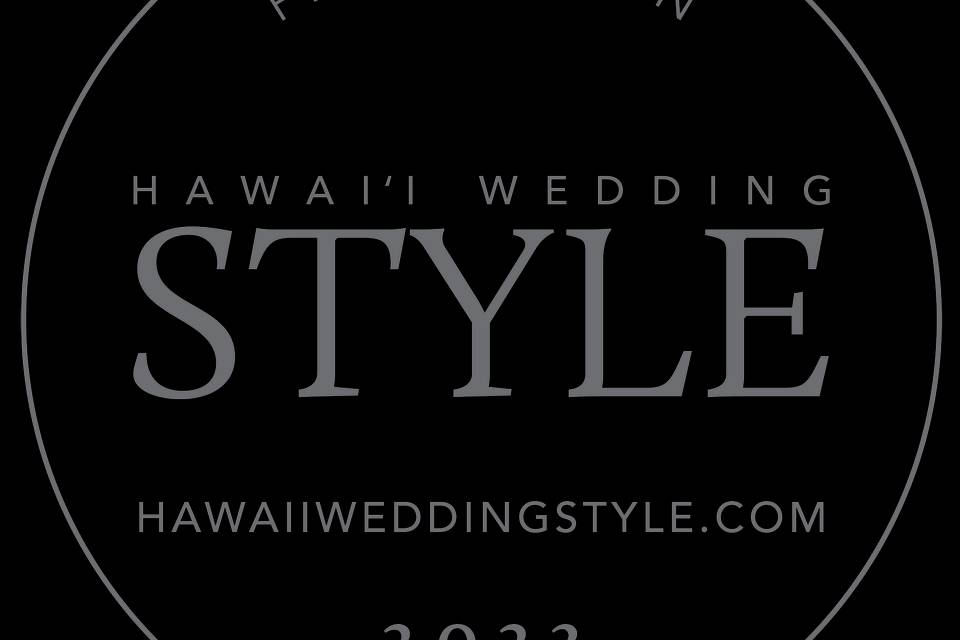 Hawaii Wedding Style Badge