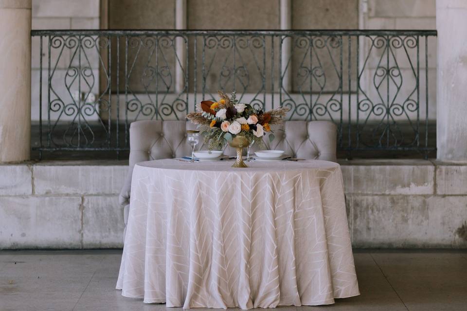 Head table - ballroom