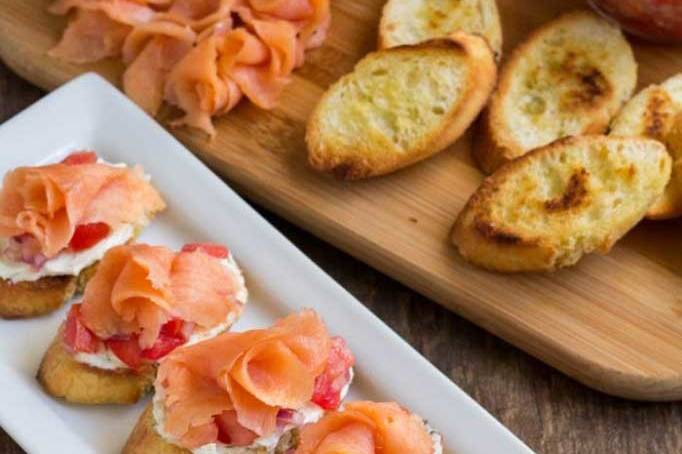 Smoked Salmon Crostini