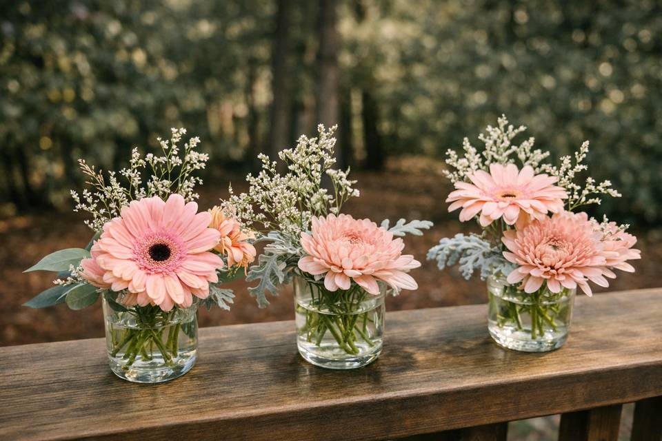 Blush Gerbera Trio