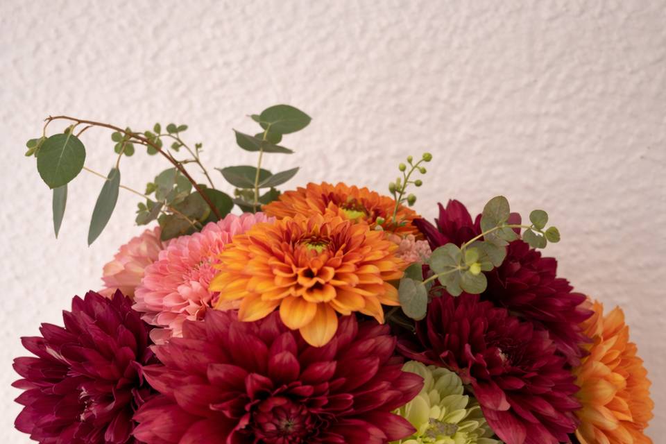 Jewel-Tone Dahlia Design