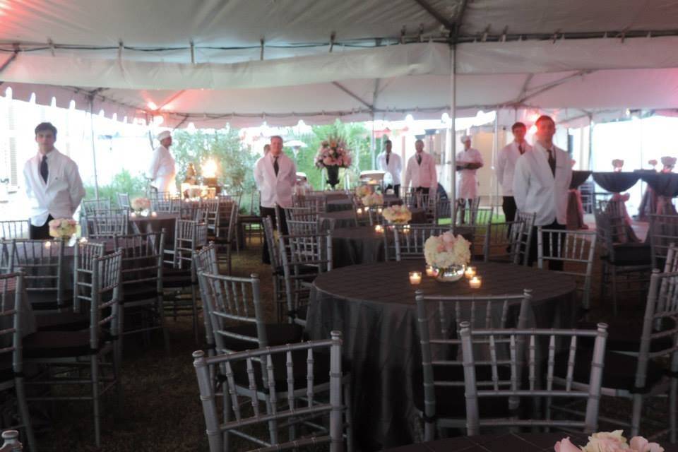 Wedding table setting