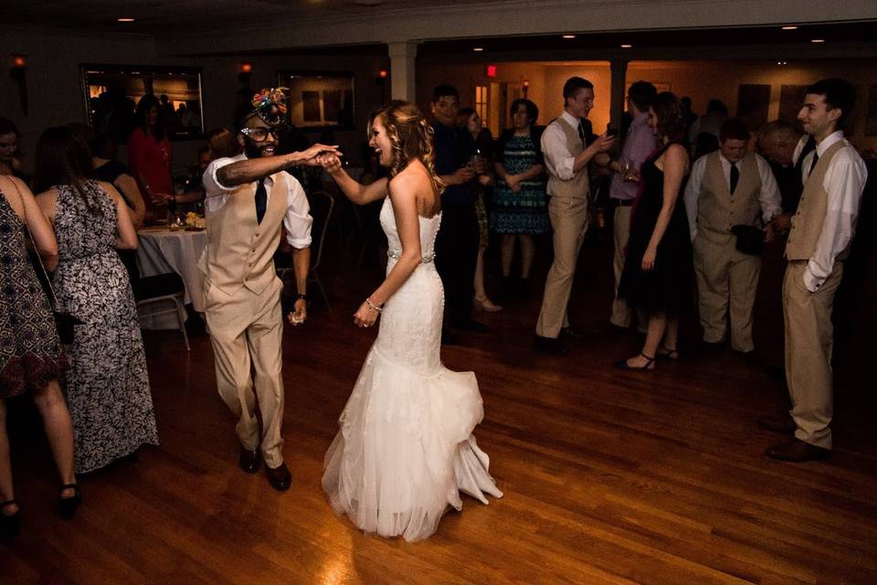 Couple's traditional dance