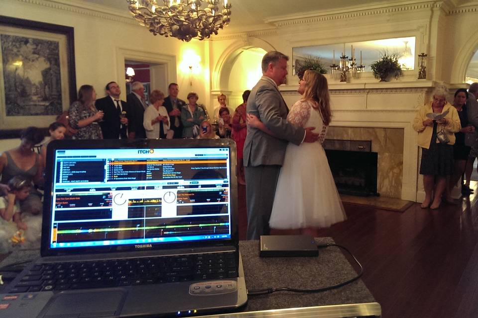 First dance at a lovely intimate wedding