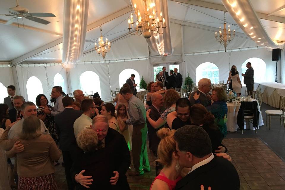 Slow-dancing at the wedding