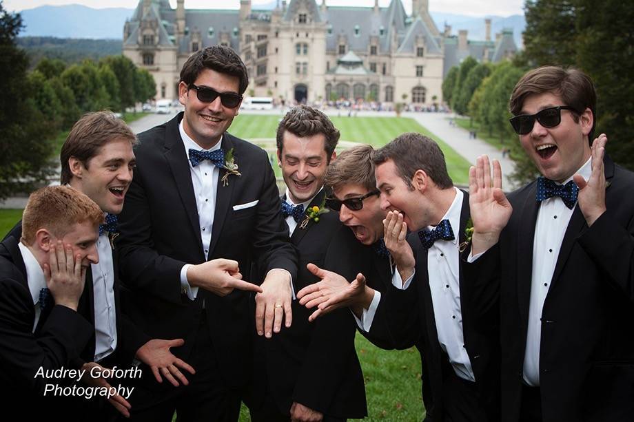 The groom with his groomsmen​