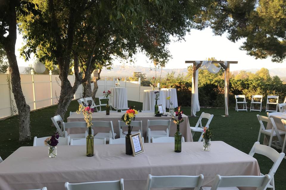 Cute Backyard Wedding