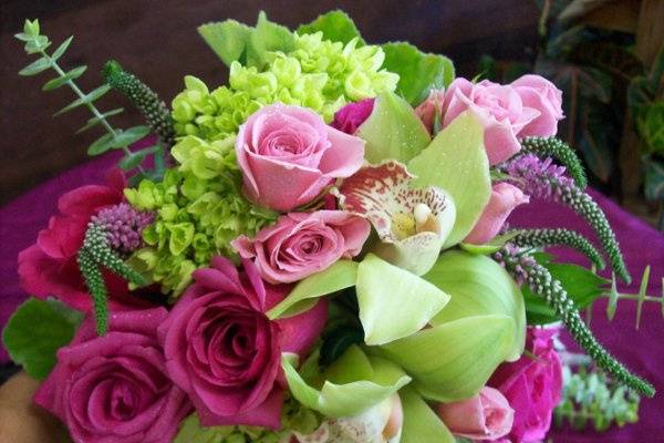 Purple and pink bouquet