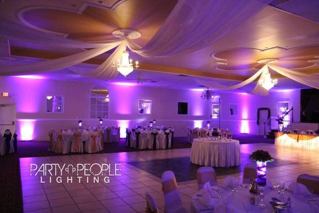 Reception uplighting