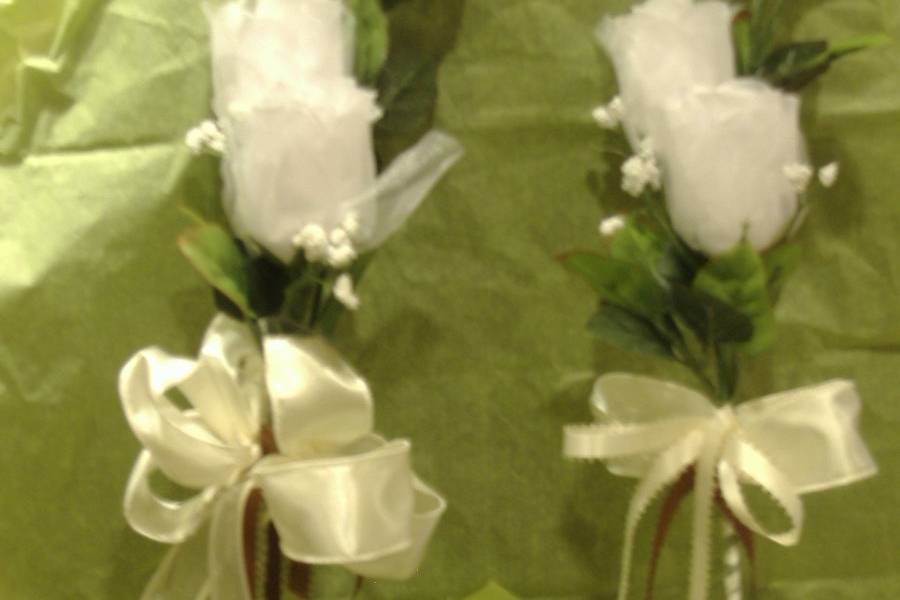 consider long stem silk roses for an elegant look