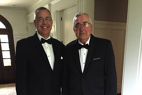 Two men in fine tux