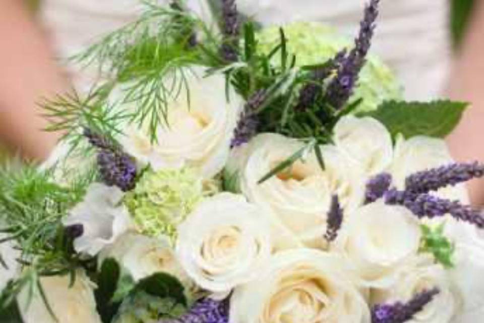 White and Lavender Bouquet