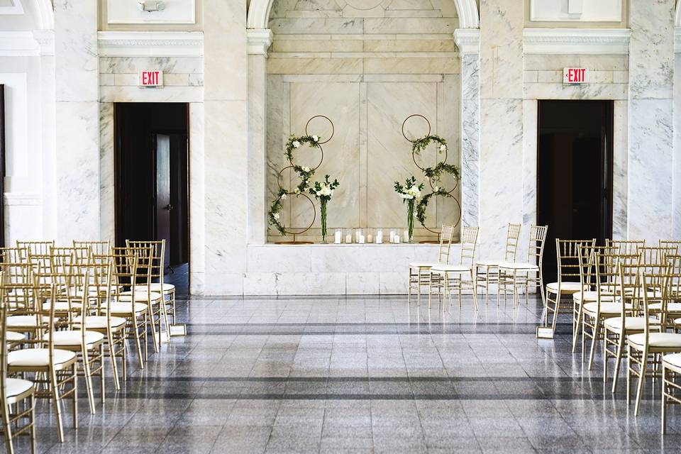 Ceremony setup