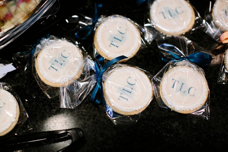 Logo cookies for the couples