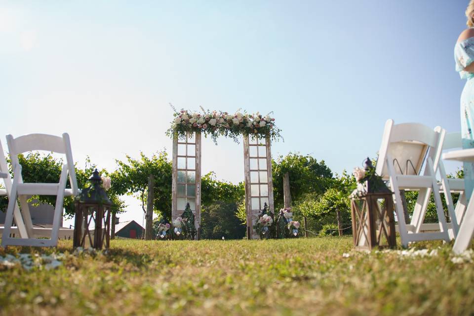 Ceremony backdrop