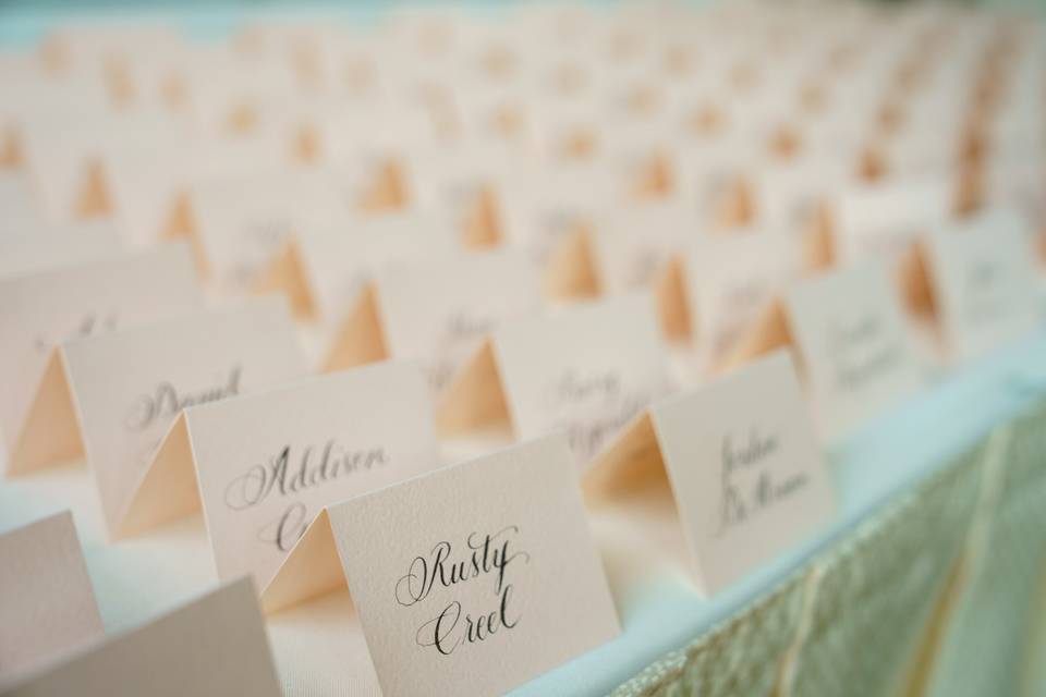 Escort Card display