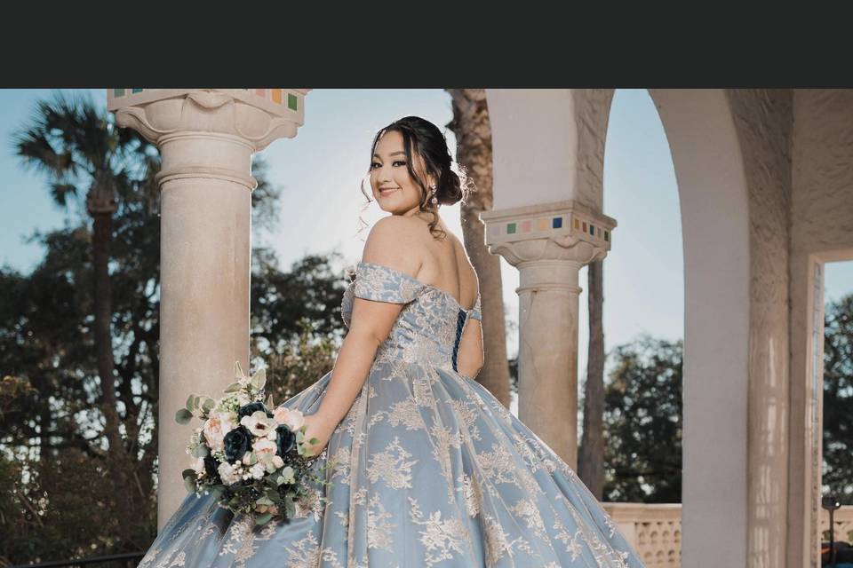 Custom quincenera dress