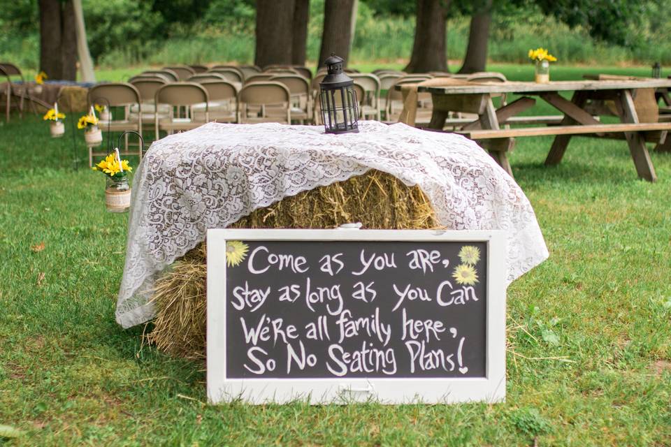 Wedding signage