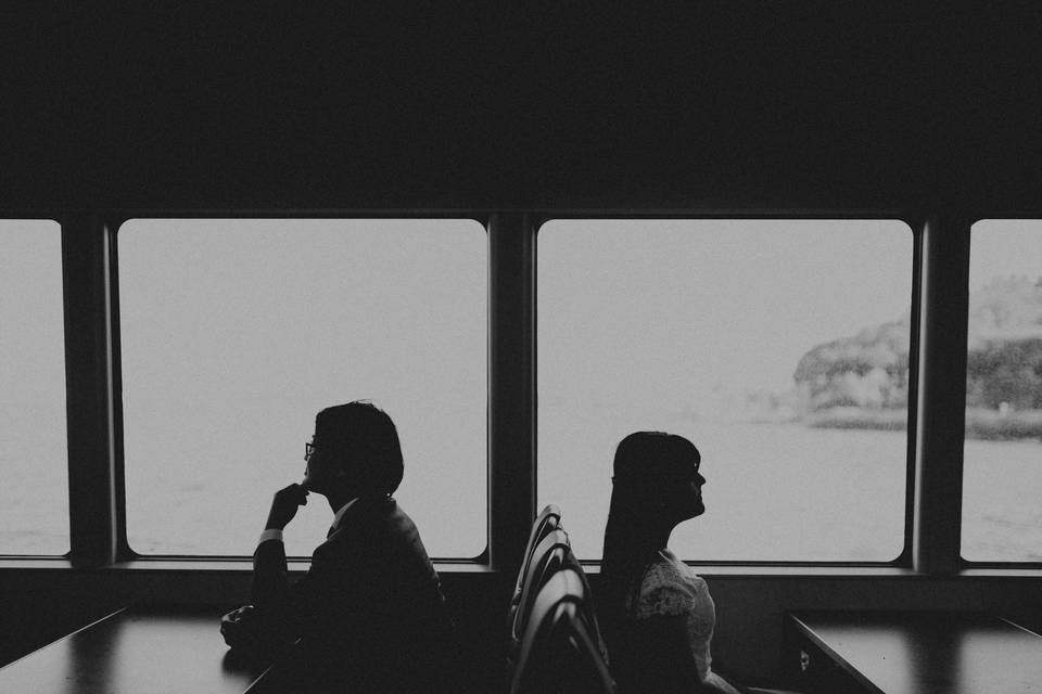 Seattle Water Taxi Wedding