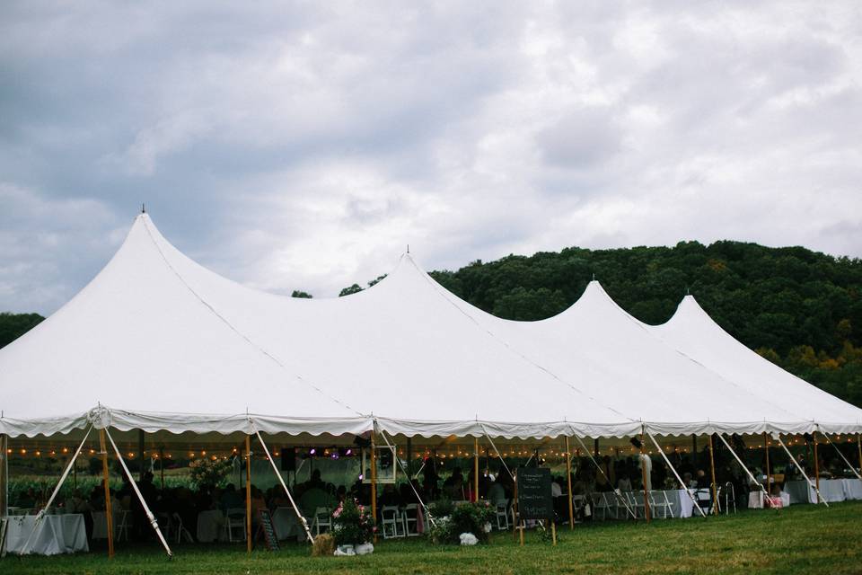 Wedding reception area