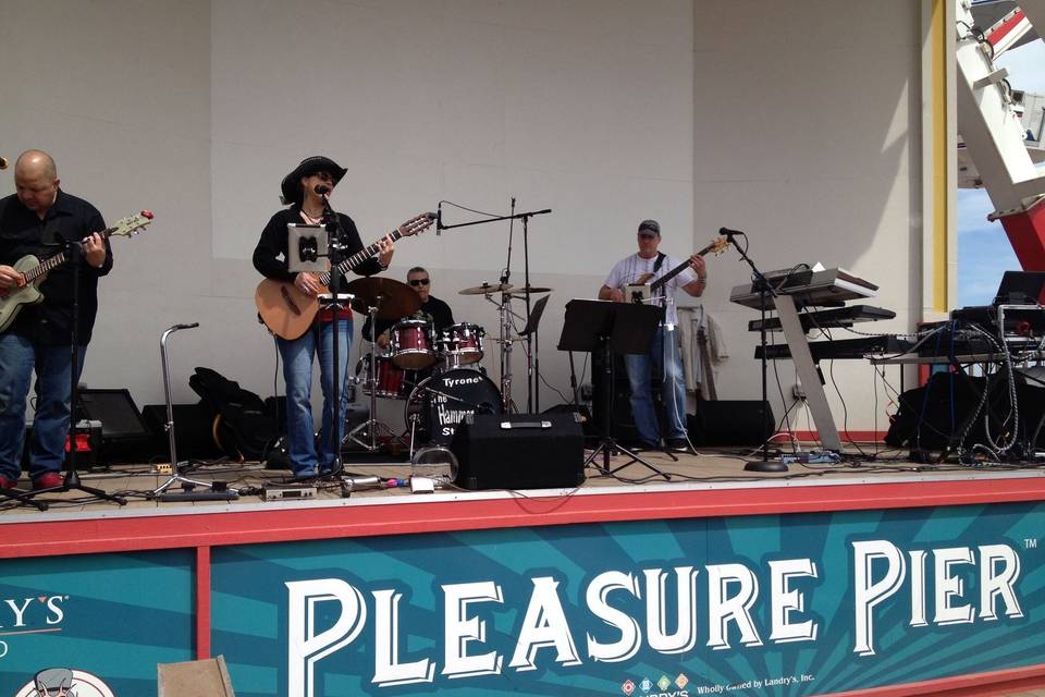 Performing in galveston at the historical pleasure pier