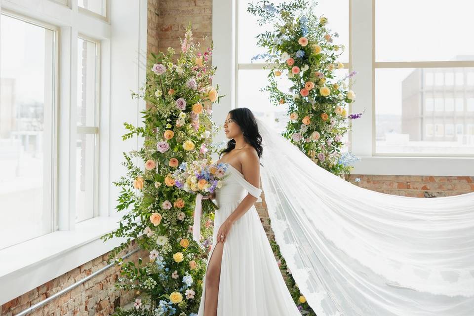 Dreamy veil shot