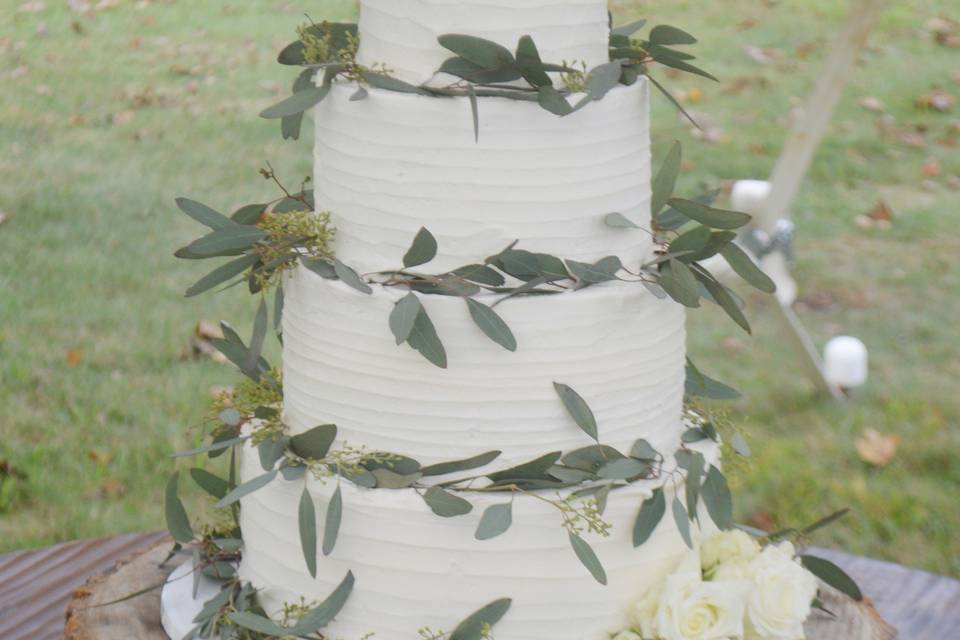 Leafy cake