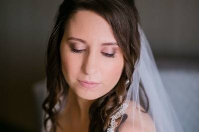 Bride and her bouquet