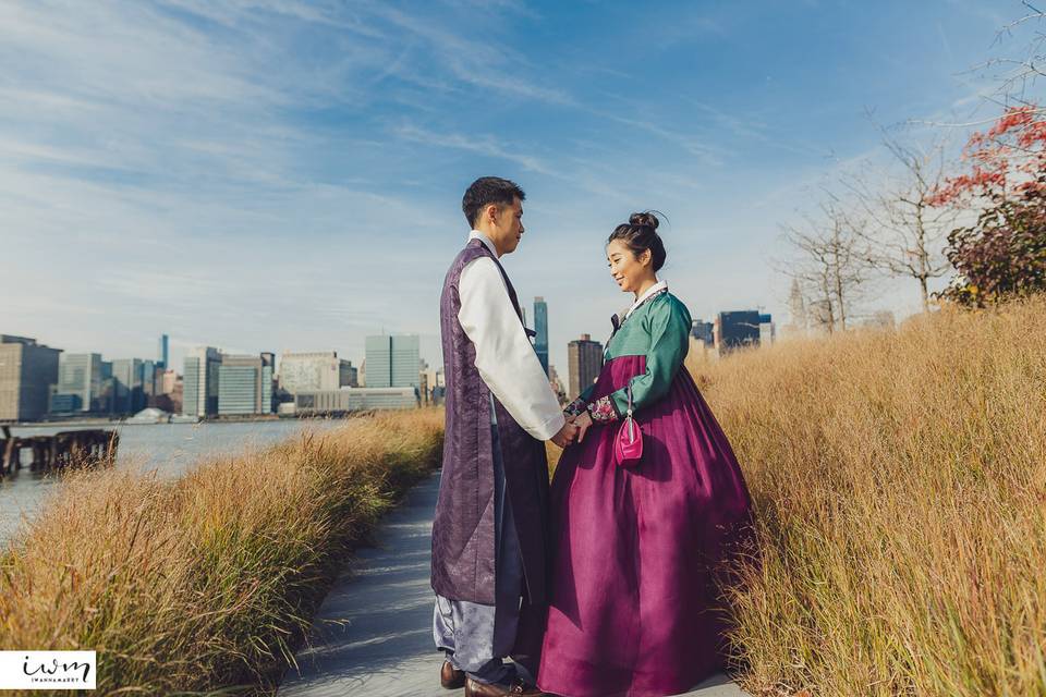 Dressing the Bride + Groom