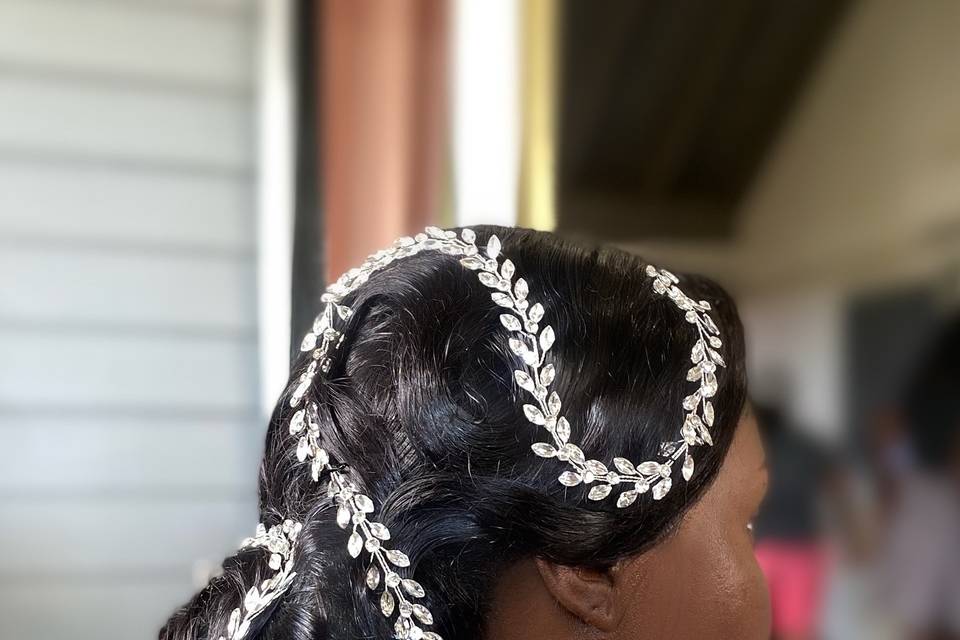 Bridal updo