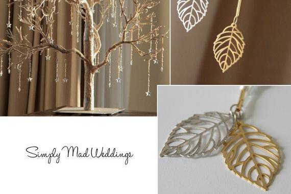 Fall themed wishing tree and ornaments/wedding favors