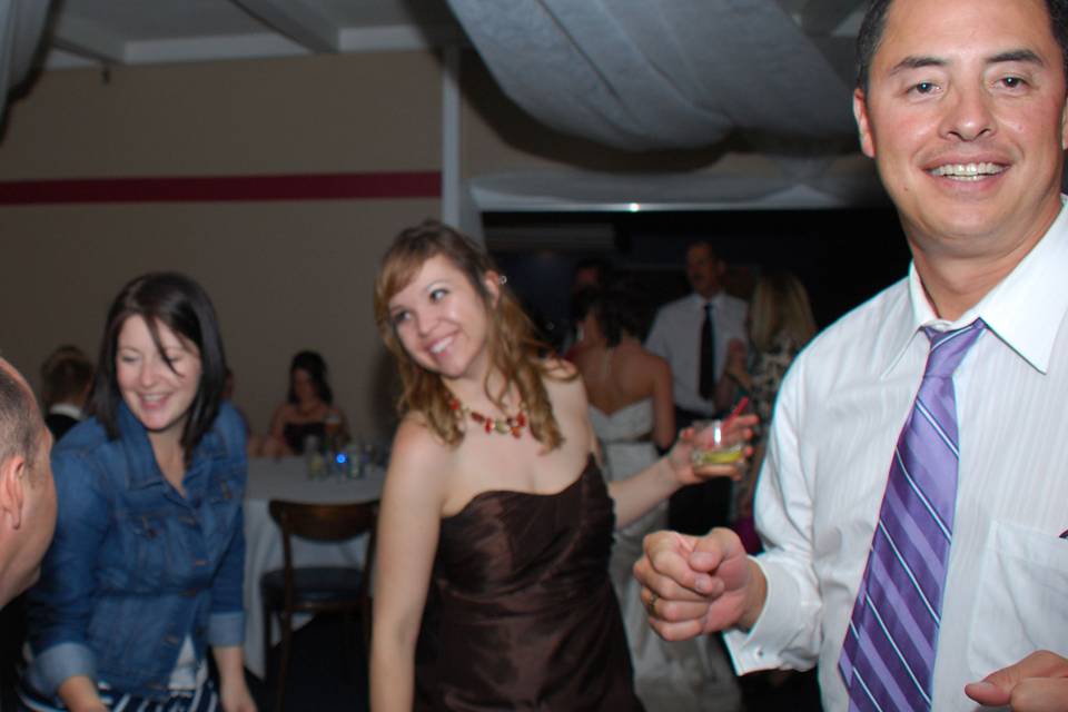 We know ladies love to dance but it sure is fun when we get the guys out on the floor too.  This wedding was moved from Estes Park to Burlington CO at the last minute but everyone had a terrific time.