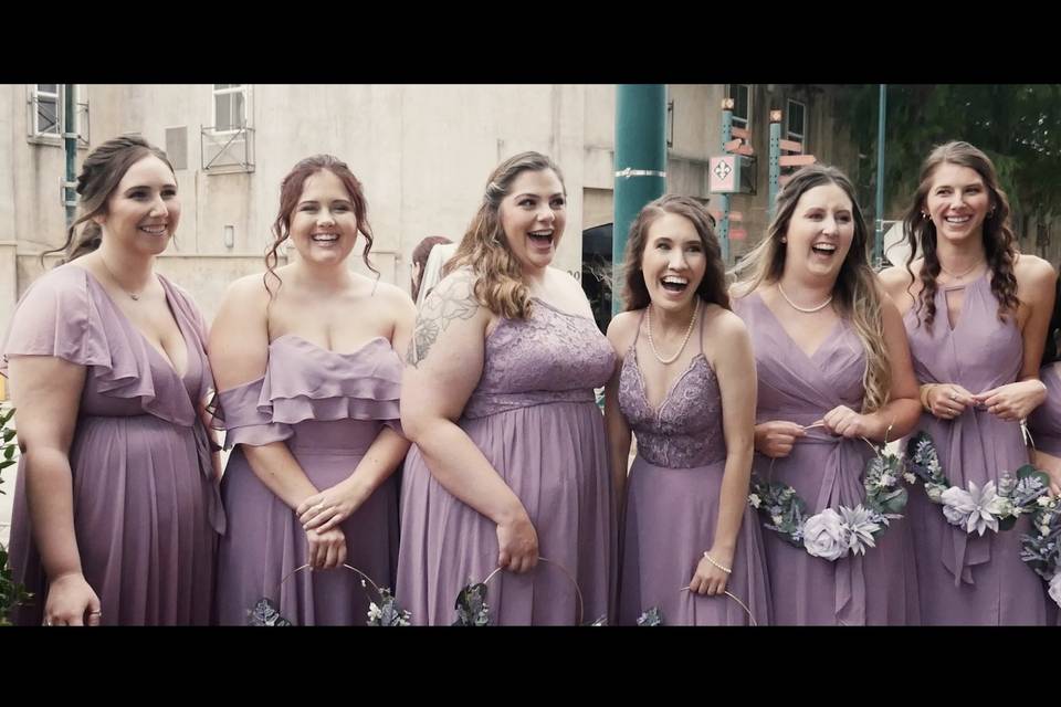 Bridesmaid first look