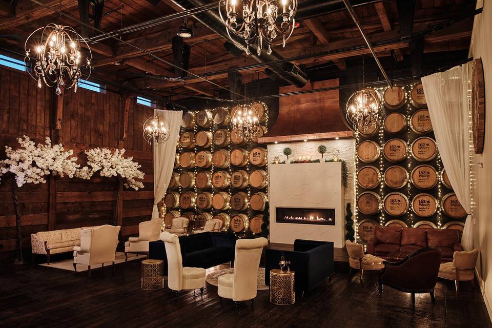 Barrel room soft seating