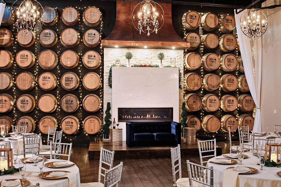 Barrel room small reception