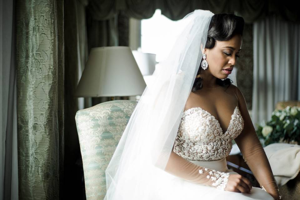 Bride Getting Ready