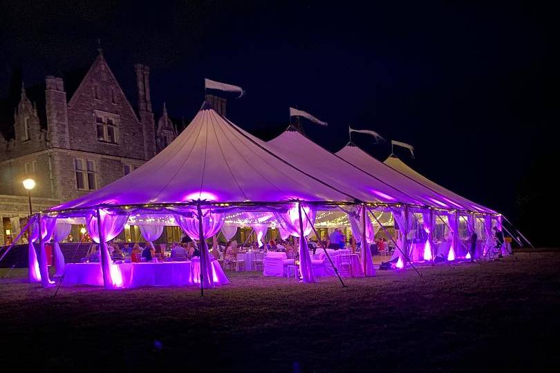 Tent uplighting