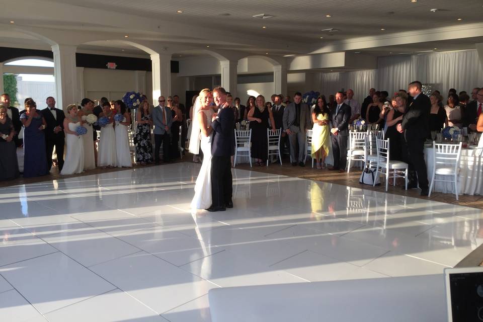 First dance as newlyweds