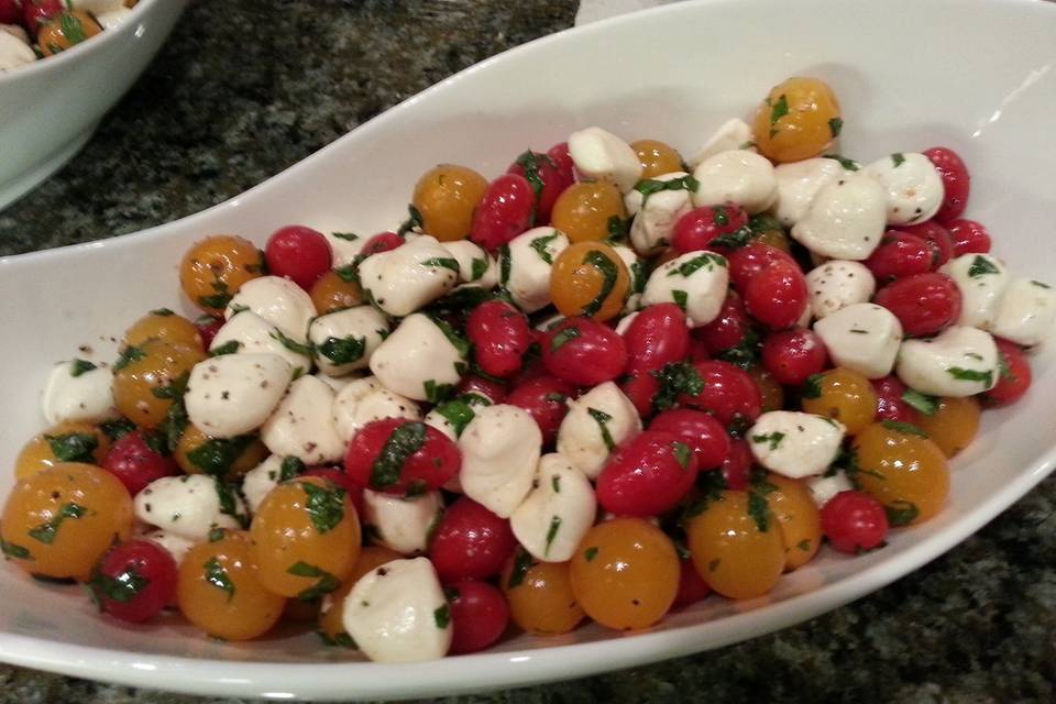 Mozzarella and tomatoes