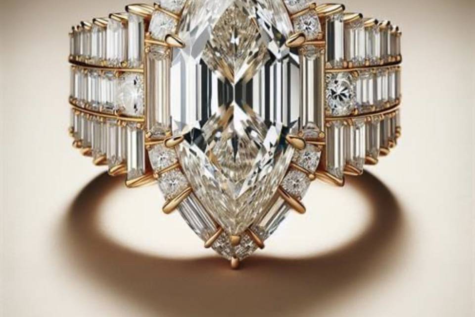 10k Yellow Gold Diamond Ring