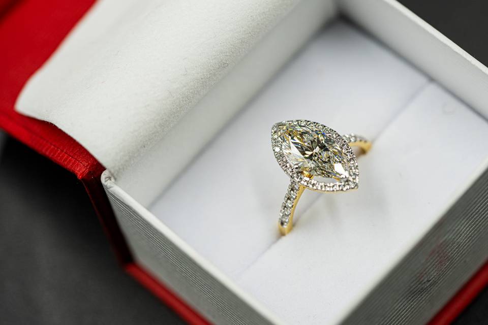 14k Yellow Gold diamond Ring