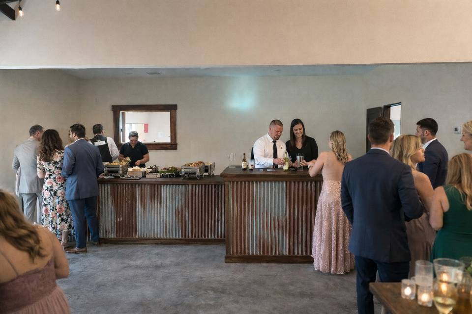 Bar and Buffet area
