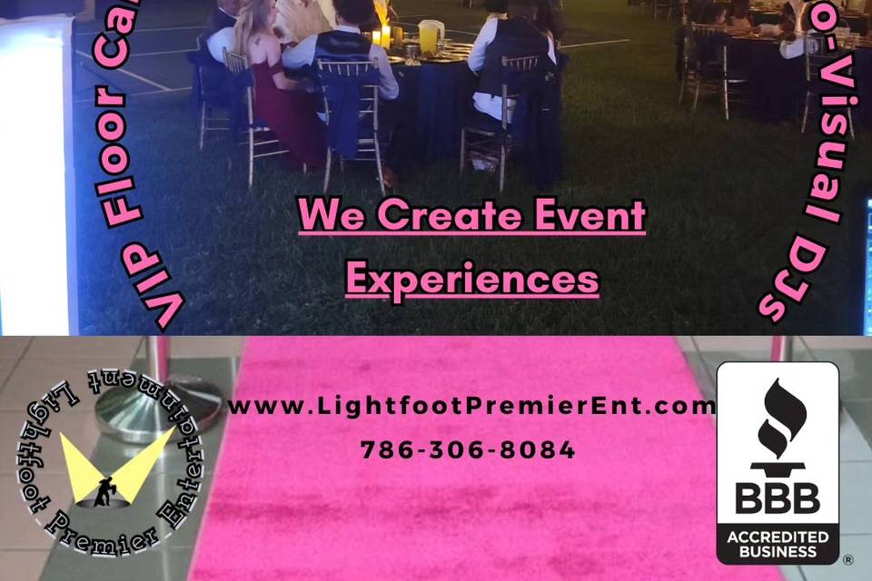 Event Floor Decor and Lighting