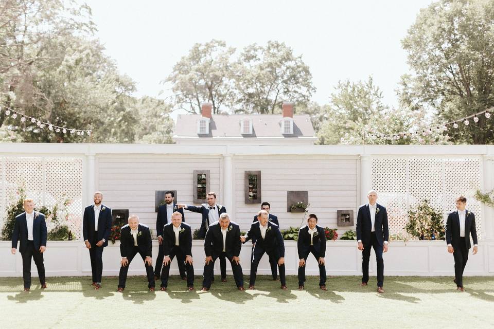 Group in suits