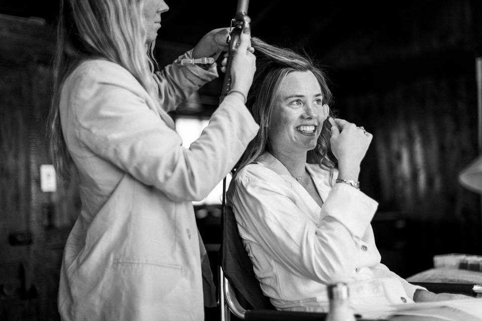 Bride Getting Ready