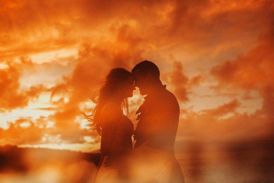 Sunset Maui Wedding
