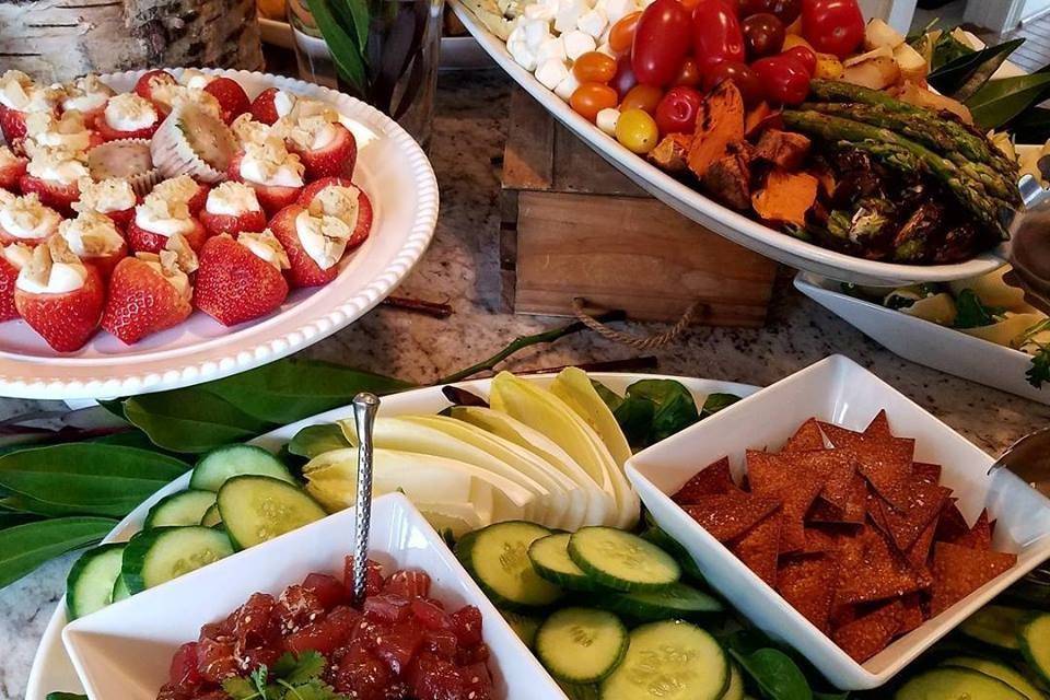 Ahi Tuna Tartare Display