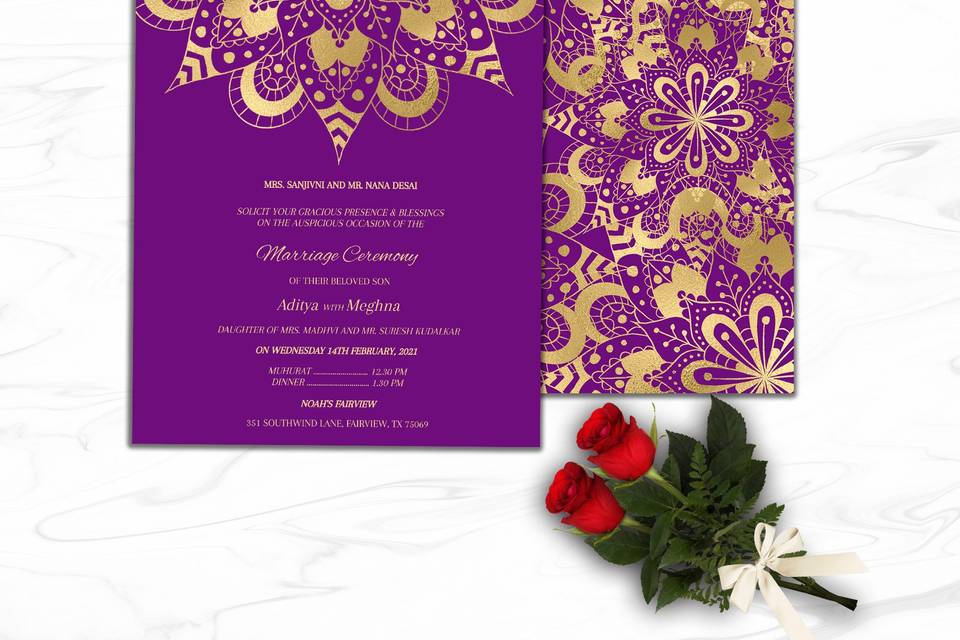 Wedding Invitation Suite, Indi