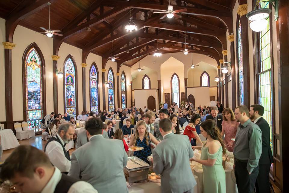 Buffet line in Lyceum