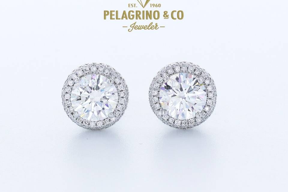 Halo Double Halo Studs Earring